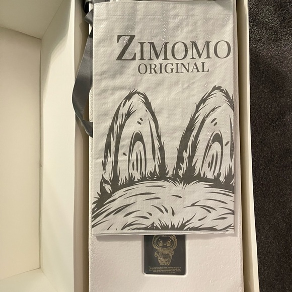 AUTHENTIC Pop Mart Labubu Zimomo Monsters I Found You Vinyl Face Doll + Tote - Picture 8 of 13